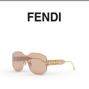 Fendi Fendigraphy FE40067U Rose Gold Sunglasses